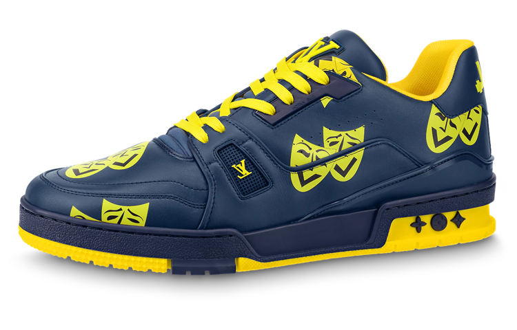 LOUIS VUITTON Trainer Navy Yellow