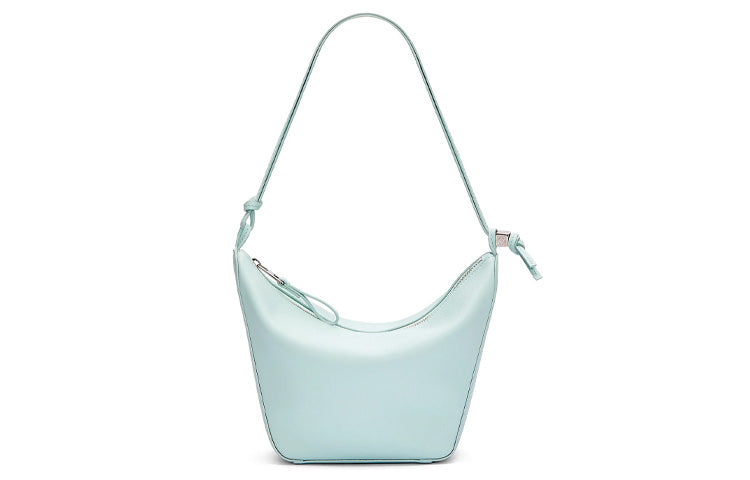 LOEWE Hammock Hobo Cow Leather Hobo Bag, Portable Crossbody Bag, Shoulder Bag Women's Iceberg Blue
