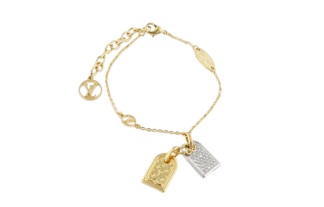 LOUIS VUITTON Precious Nanogram Tag Bracelets Unisex