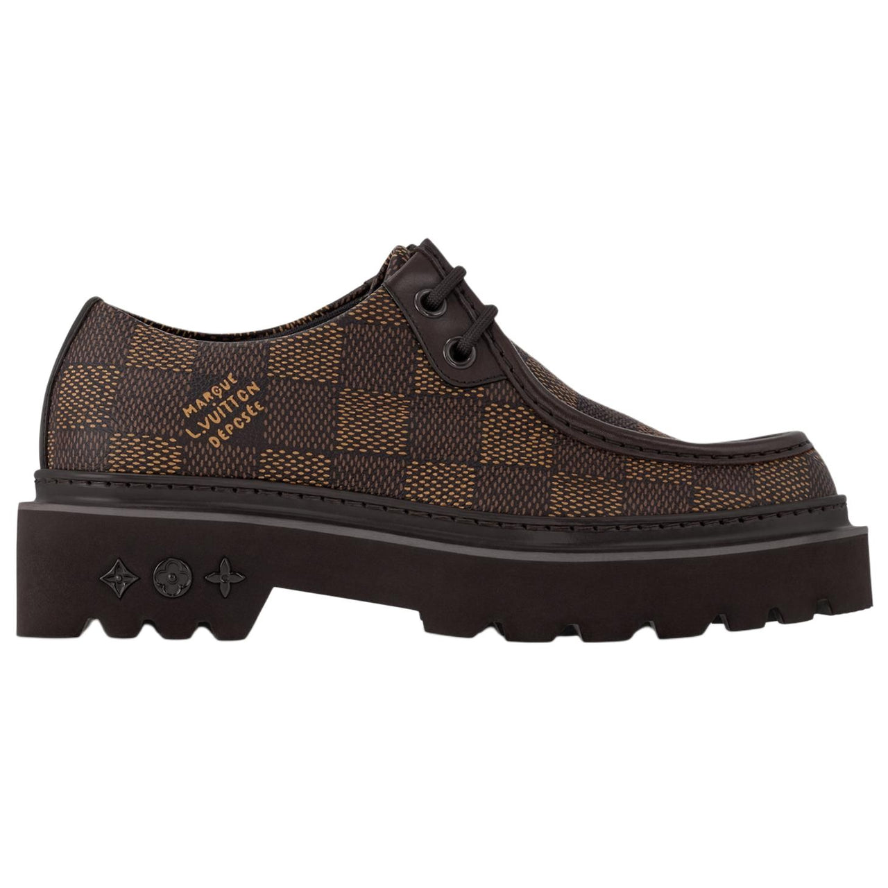 LOUIS VUITTON Ranger Derby Ebene Casual Shoes Men's Brown