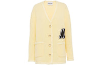 MIU MIU Bouclé V Neck Cardigan