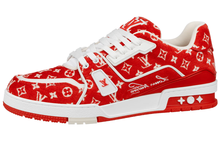 LOUIS VUITTON Lv Trainer Sneakers 'Red Monogram'