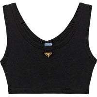 PRADA Triangle logo Tank Top