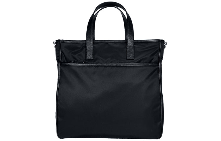 PRADA Nylon Fabric Handbag Men's Black