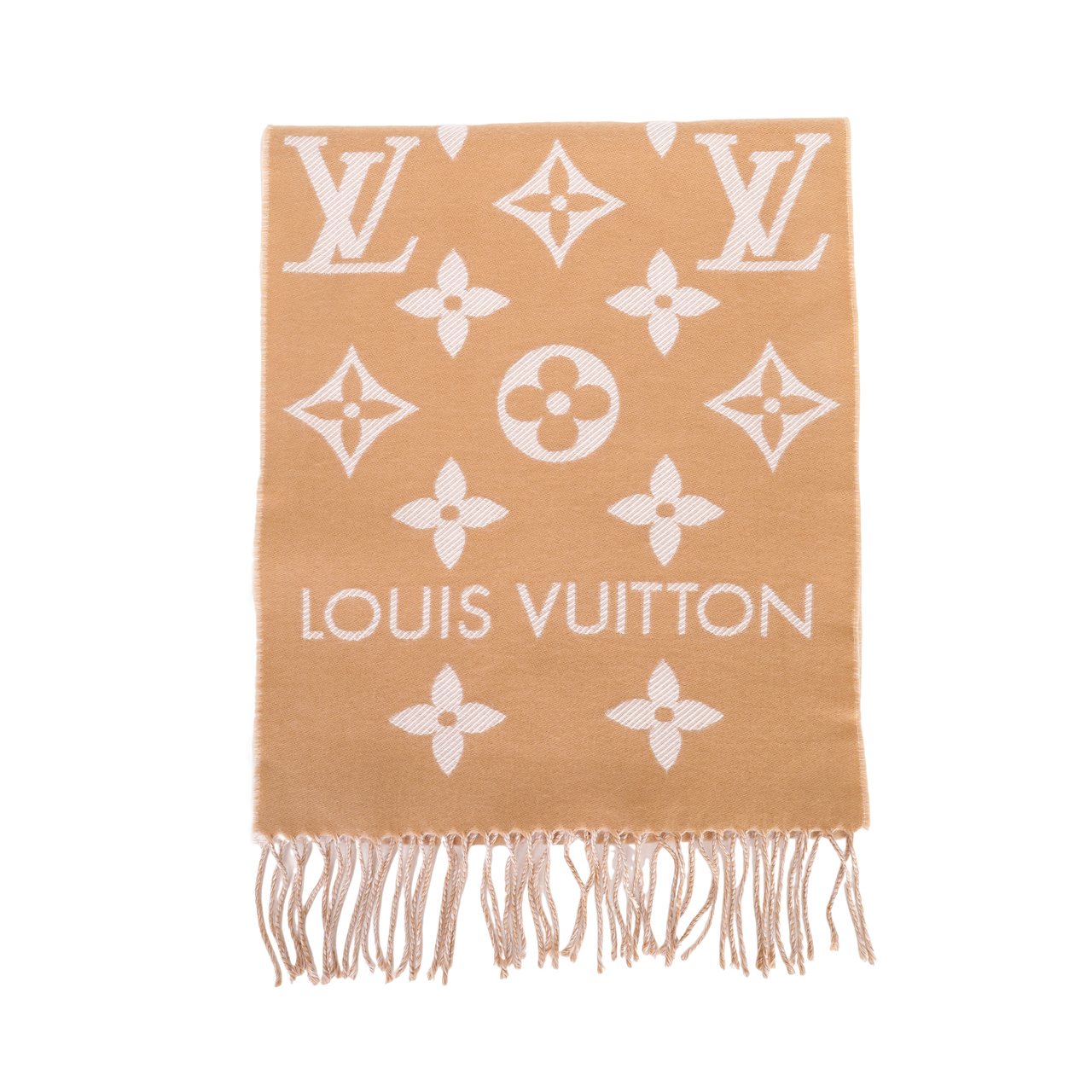 LOUIS VUITTON Knit Scarves Women's Brown