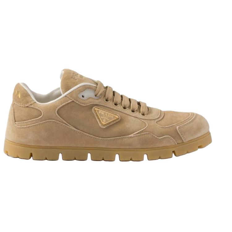 PRADA Trail Low Top Casual Shoes Women's Light Brown