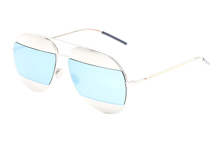 DIOR Sunglasses Women's Silver Blue