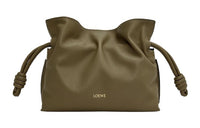 LOEWE Flamenco Nappa Cowhide Shoulder Bag, Crossbody Bag, Handbag Mini Women's Dark Khaki Green