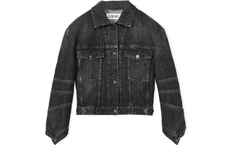 LOEWE SS22 Denim Jacket Women's Black