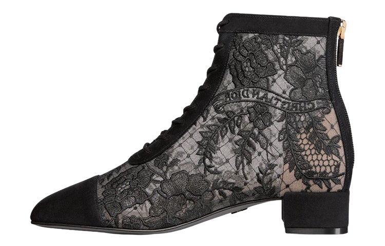 DIOR Naughtily D Ankle Boots 3cm Women's Black