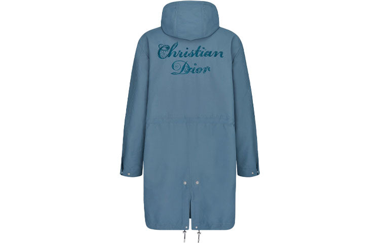 DIOR Dior Quarterly New Products Parka Coats Men's Blue