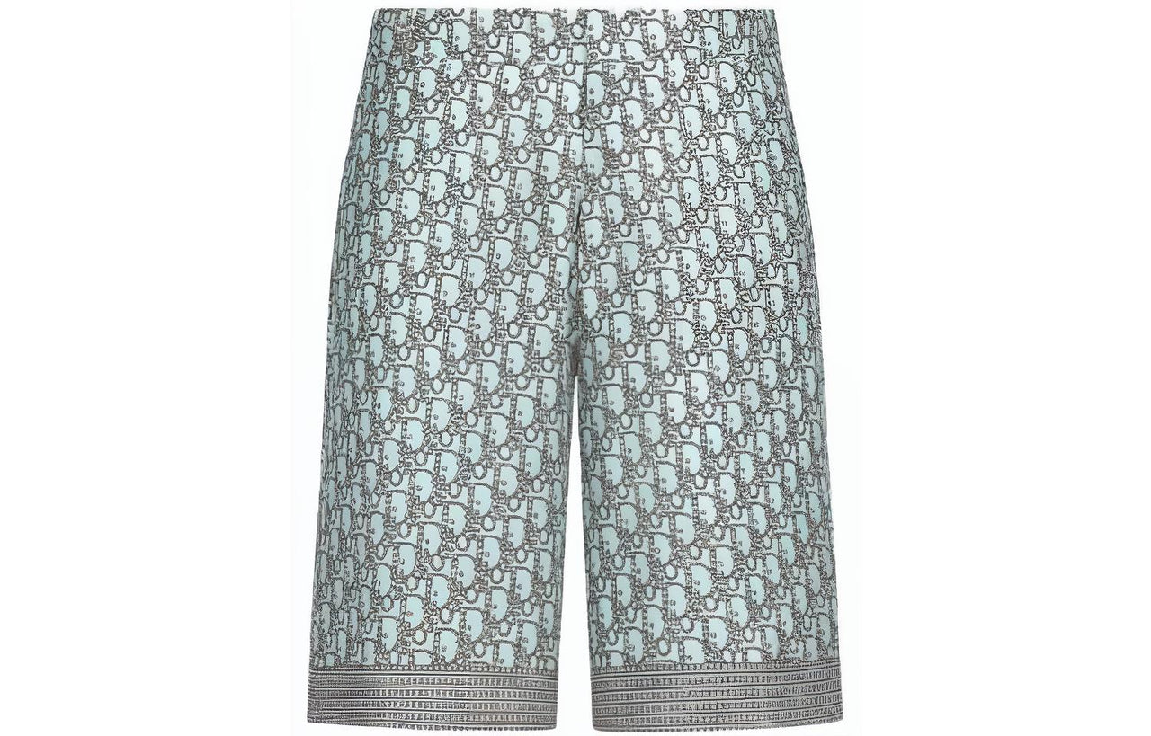 DIOR Casual Shorts Men Cyan