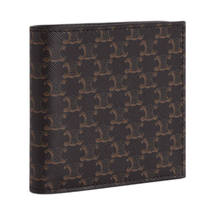 CELINE Bi fold Wallet In Triomphe Canvas