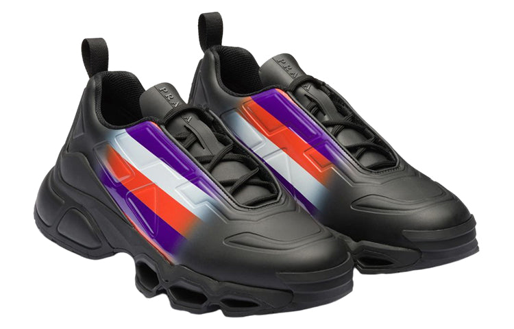 PRADA Collision Cross Sneaker Black Violet