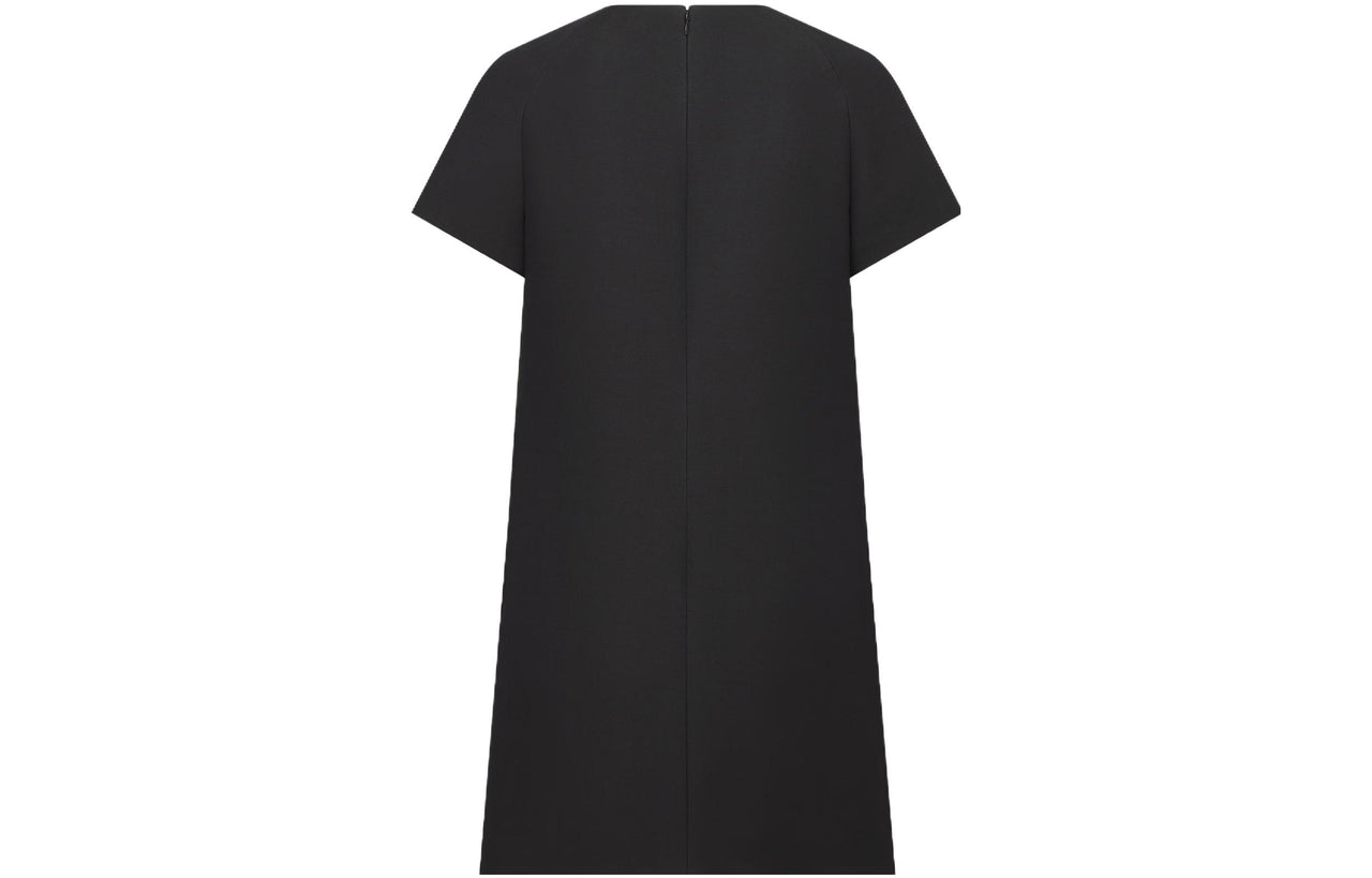 DIOR 30 Montaigne SS23 Short Sleeved Dress Women's Black