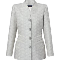LOUIS VUITTON Damier Accent Collarless Blazer