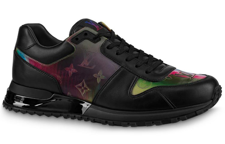 LOUIS VUITTON Run Away Sneakers 'Black with Colorful Monogram' 1A7YKC