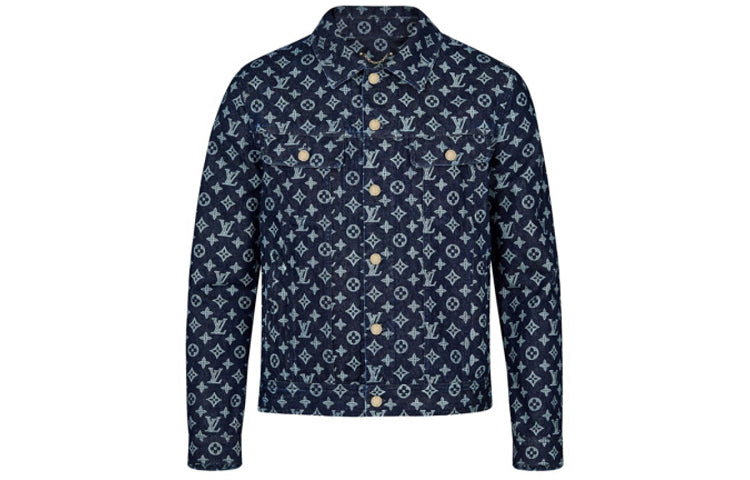 LOUIS VUITTON Denim Jacket Men's Blue