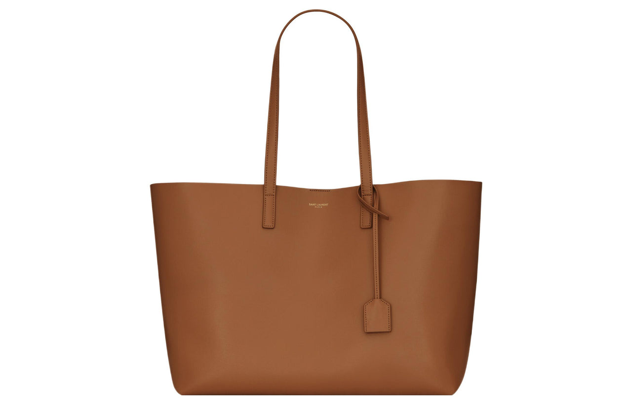 SAINT LAURENT Cow Leather Tote Bag Shopping Bag Combo Shoulder Bag Crossbody Bag Handbag Regular Women's Red Brown