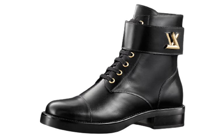 LOUIS VUITTON Ranger Ankle Boots Women's Black