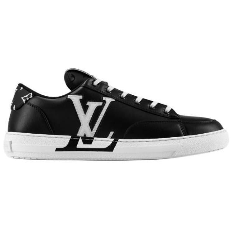 LOUIS VUITTON Charlie Low-Top Stylish Skateboarding Shoes Men's Black
