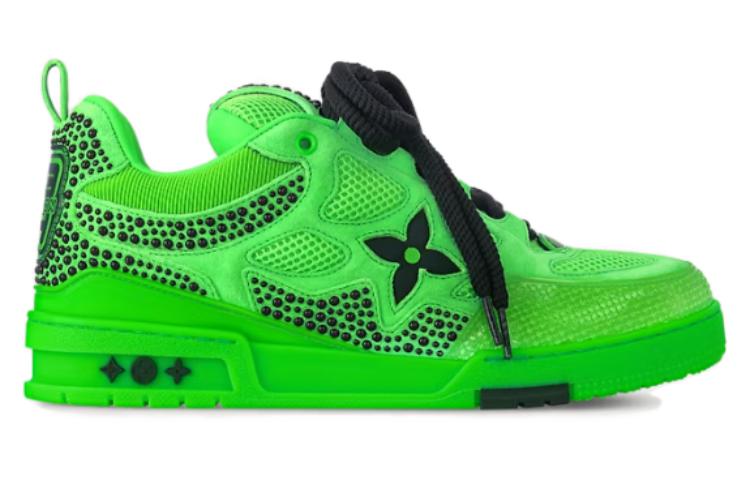 LOUIS VUITTON Skate Low-Top Skateboard Shoes Men's Green