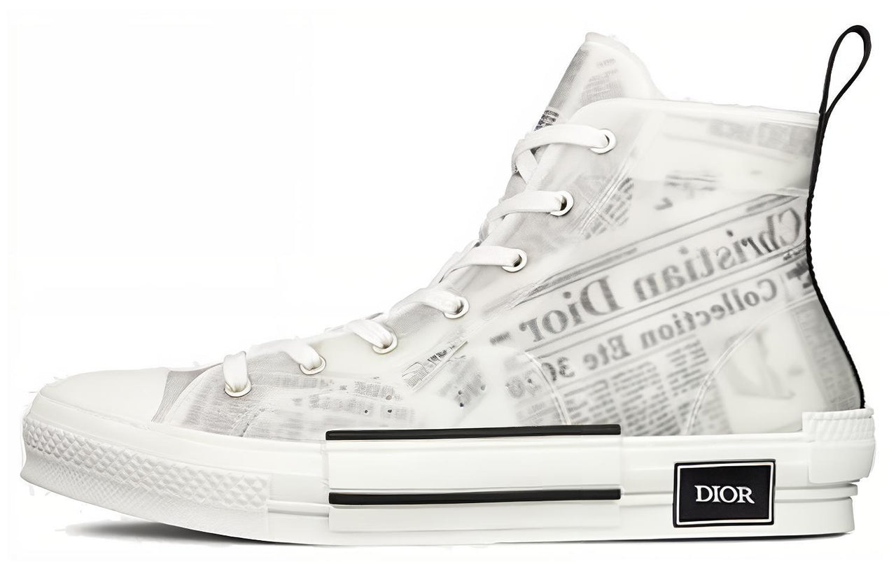 DIOR B23 High Top Daniel Arsham Newspaper