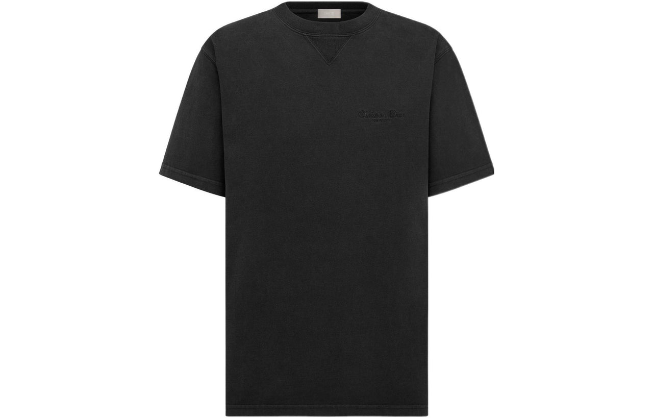 DIOR Logo Embroidered Round Neck T Shirt