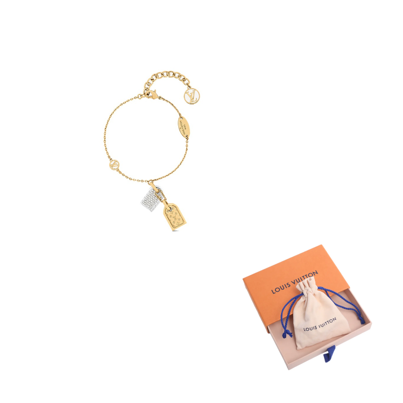 LOUIS VUITTON Precious Nanogram Tag Bracelets Unisex