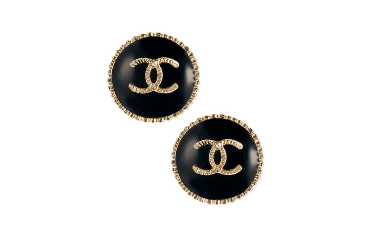 CHANEL 2000s CC logo Earrings