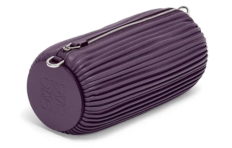 LOEWE Nappa Sheepskin Handbag, Shoulder Bag Women's Dark Purple