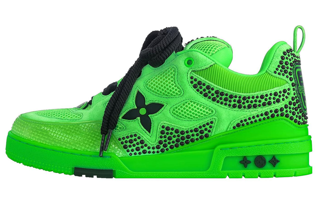 LOUIS VUITTON Skate Low-Top Skateboard Shoes Men's Green