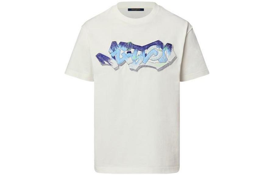 LOUIS VUITTON 3D Lv Graffiti Embroidered T Shirt