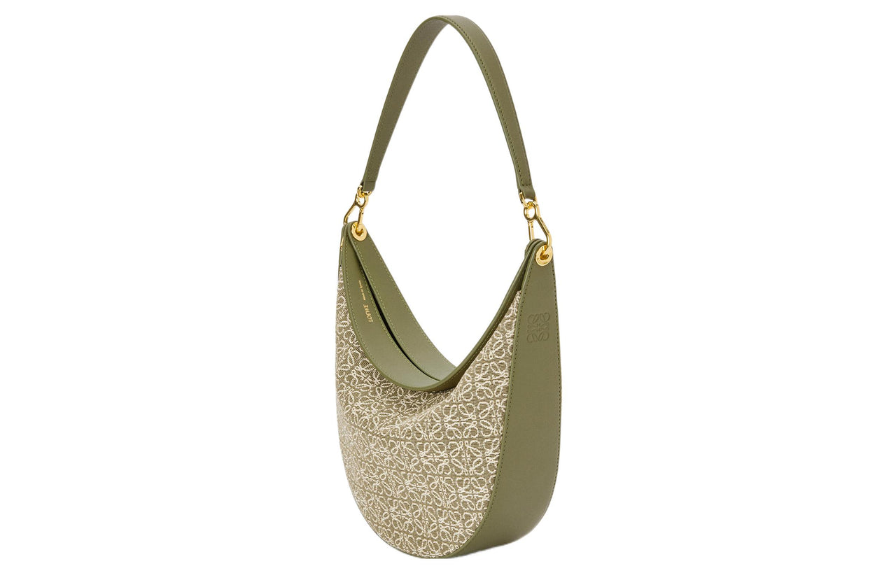 LOEWE Anagram Jacquard Fabric With Cow Leather Shoulder Bag, Crossbody Bag, Shoulder Bag Women's