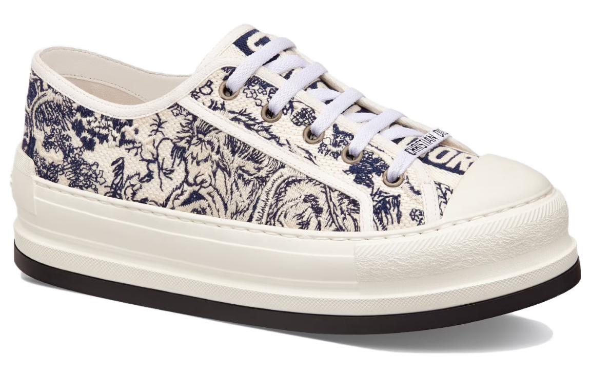 DIOR Walk'n'Dior Stylish Skateboarding Shoes Women's White Blue