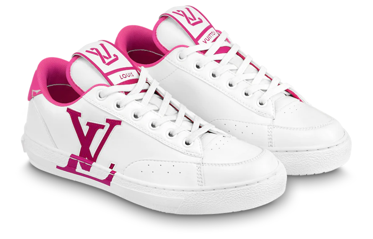 LOUIS VUITTON Charlie Sneakers 'White Fuchsia' Women's