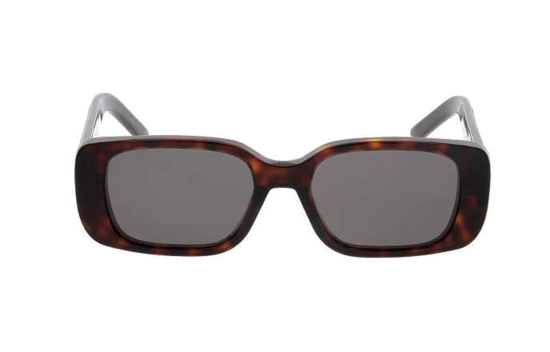 DIOR Plate Frame Square Sunglasses Women's Tortoiseshell