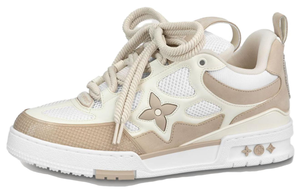 LOUIS VUITTON Skate Low-Top Skateboard Shoes Men's Light Brown