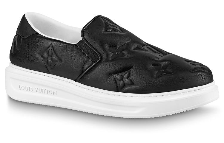 LOUIS VUITTON Beverly Hills Skateboard Shoes Men's Black