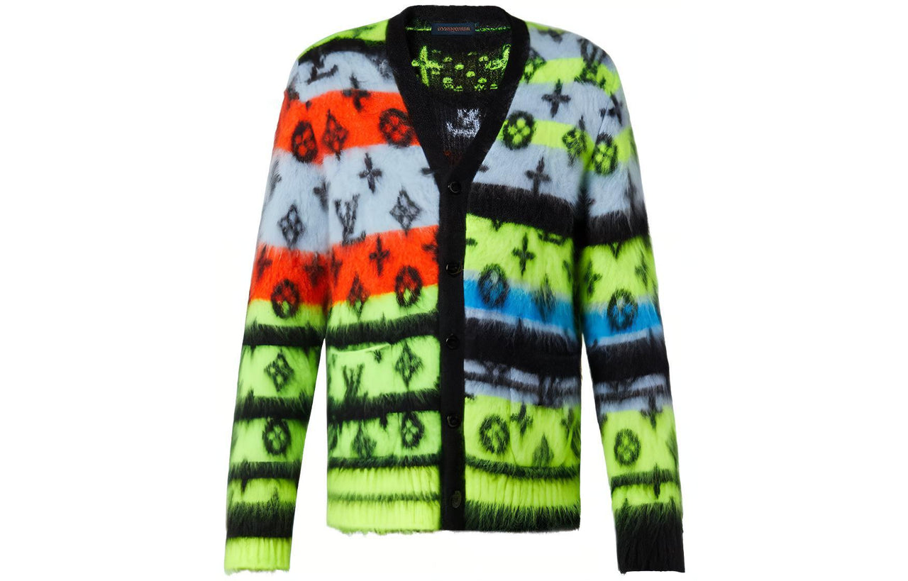 LOUIS VUITTON Monogram Mohair Cardigan