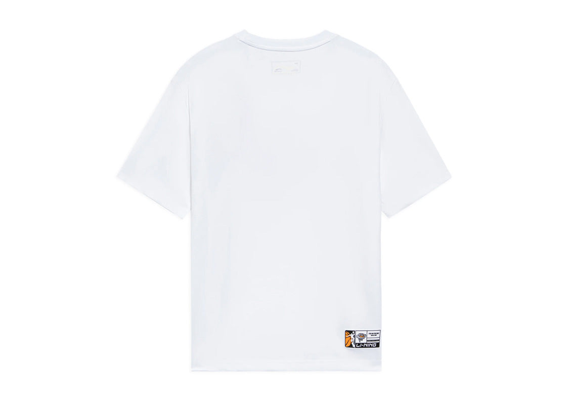 Li-Ning Basketball Graphic T-shirt 'White' AHSS591-5