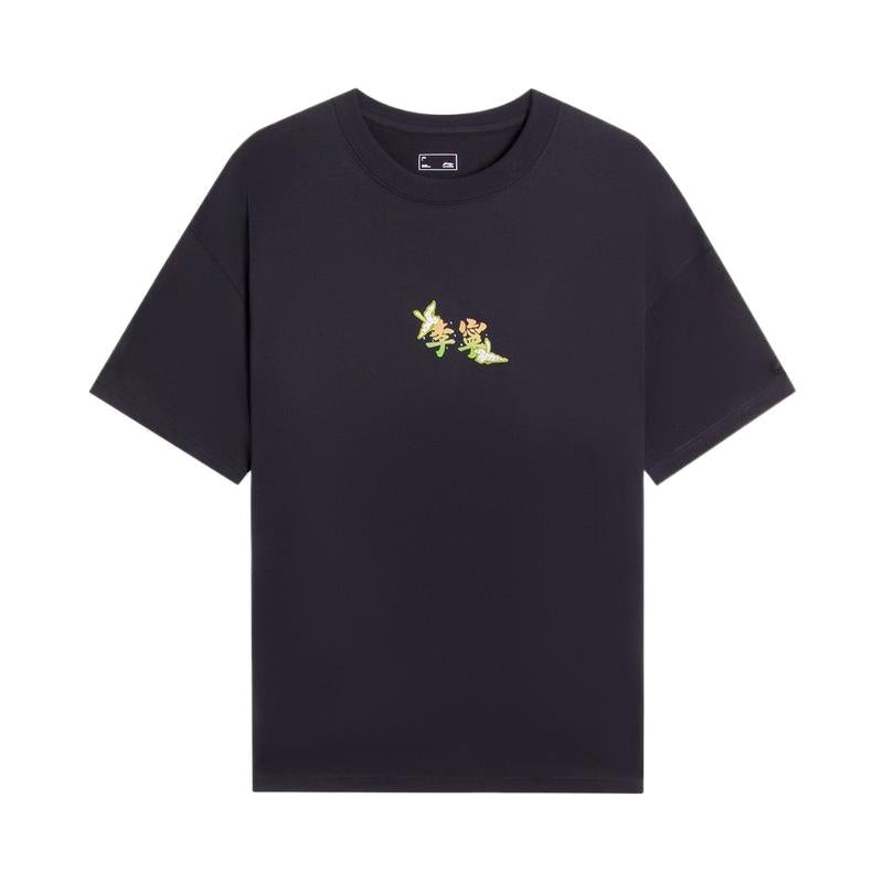 Li-Ning Floral Graphic T-shirt 'Black' AHSS755-3
