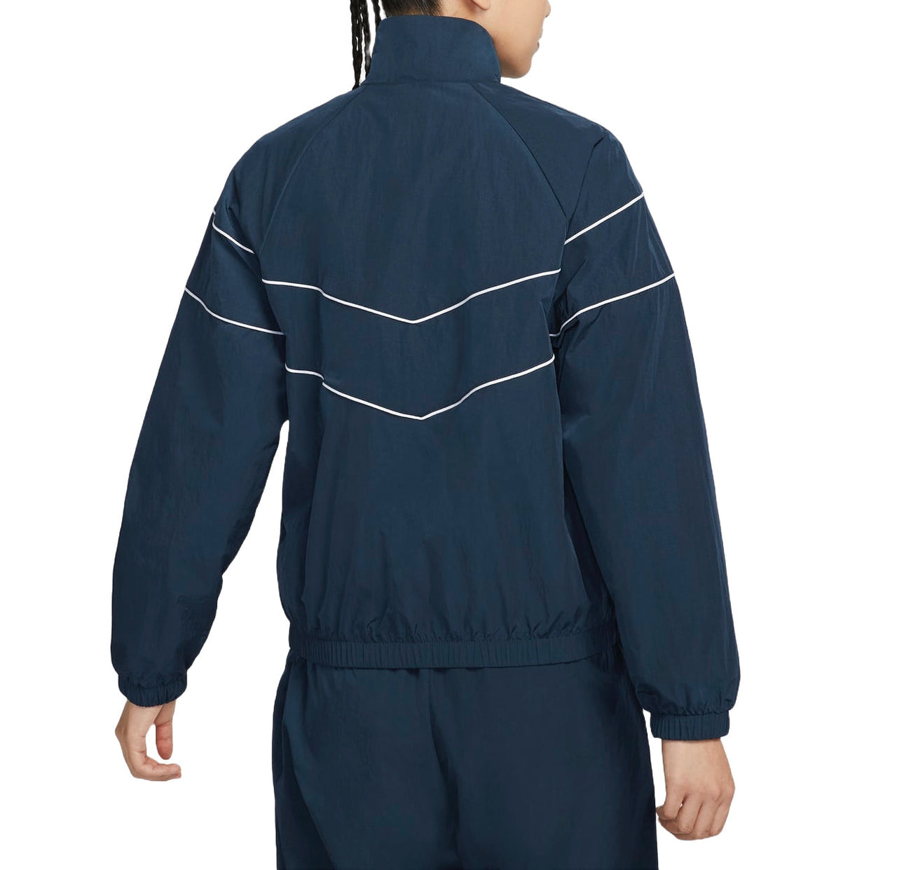 (WMNS) Nike Windrunner Loose UV Woven Full-Zip Jacket Asia Sizing 'Armory Navy White' FV6305-480