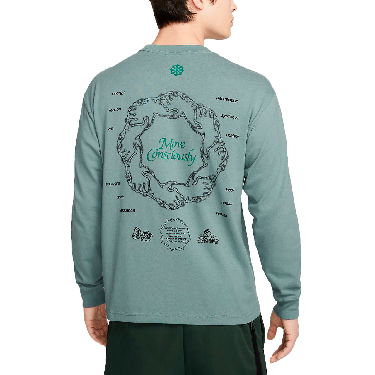 Nike Sportswear Long-Sleeve T-Shirt (Asia Sizing) 'Teal' DN5141-041