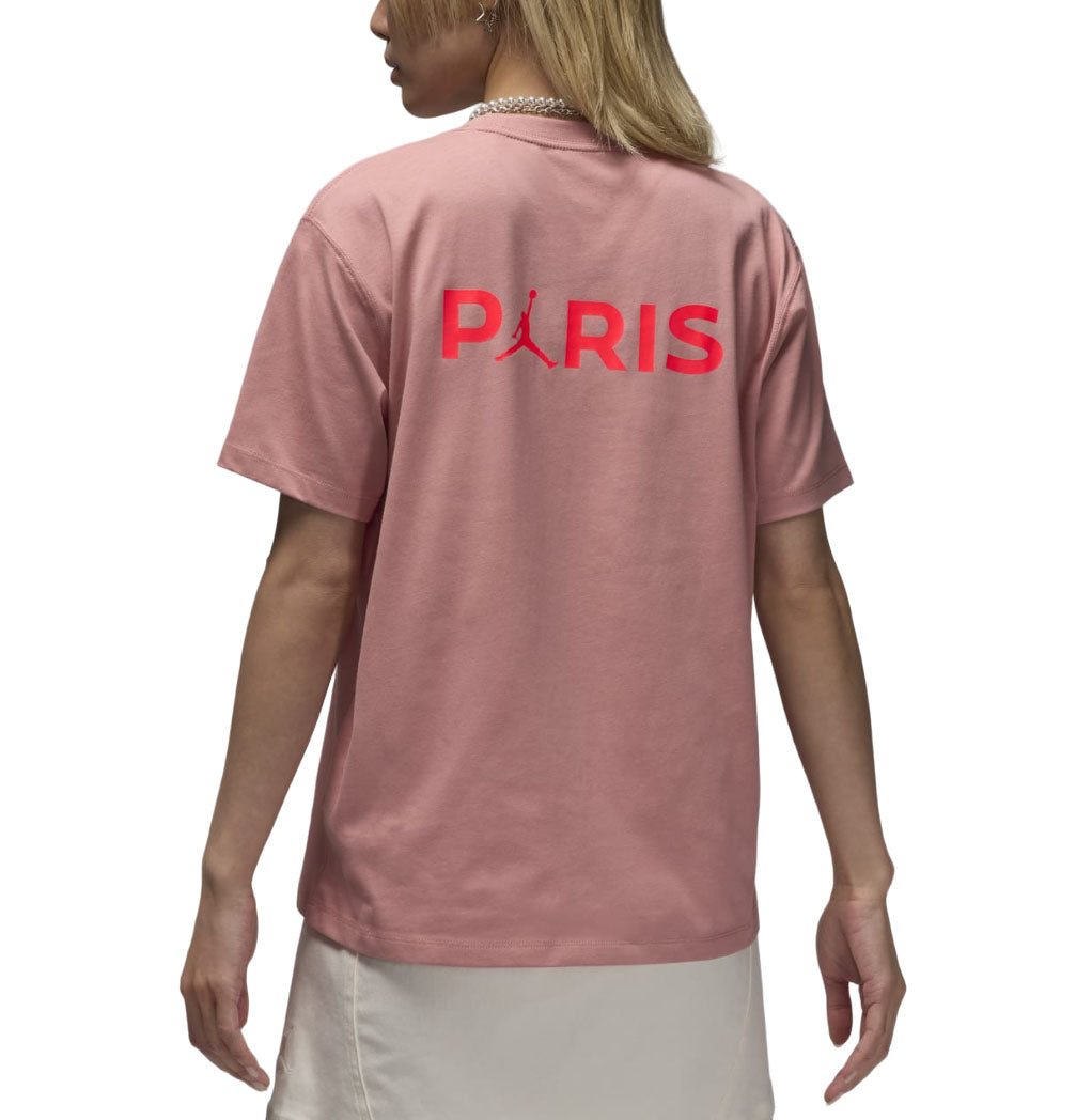 (WMNS) Air Jordan Paris Saint-Germain T-Shirt Asia Sizing 'Rust Pink' FV7749-612