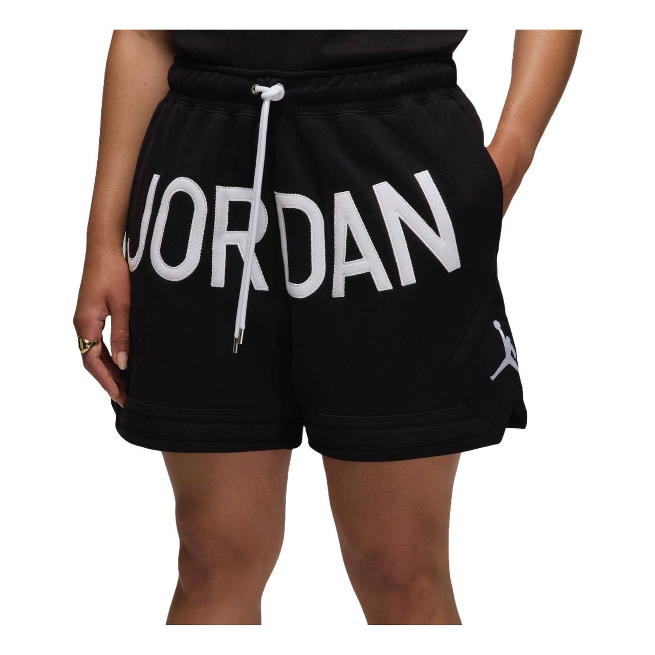 Air Jordan x Nina Chanel Abney Shorts Asia Sizing 'Black White' HF1651-010