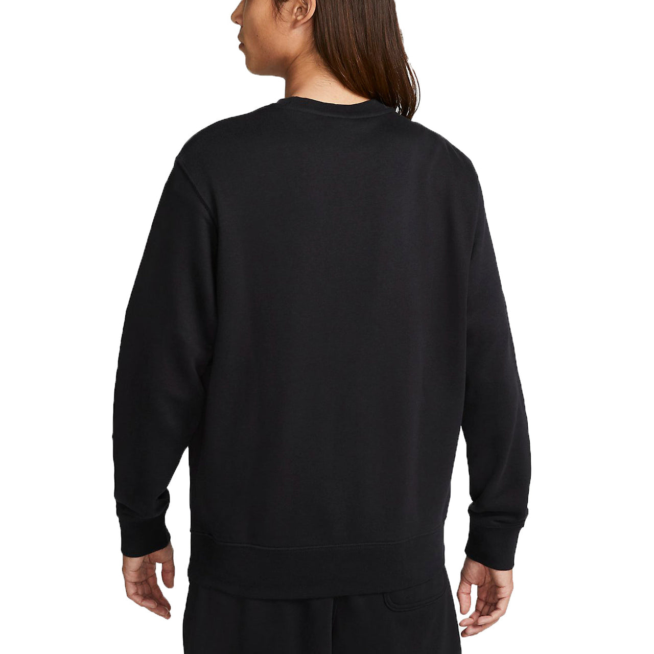 Nike Club French Terry Crew Sweatshirt (Asia Sizing) 'Black' FB7685-010
