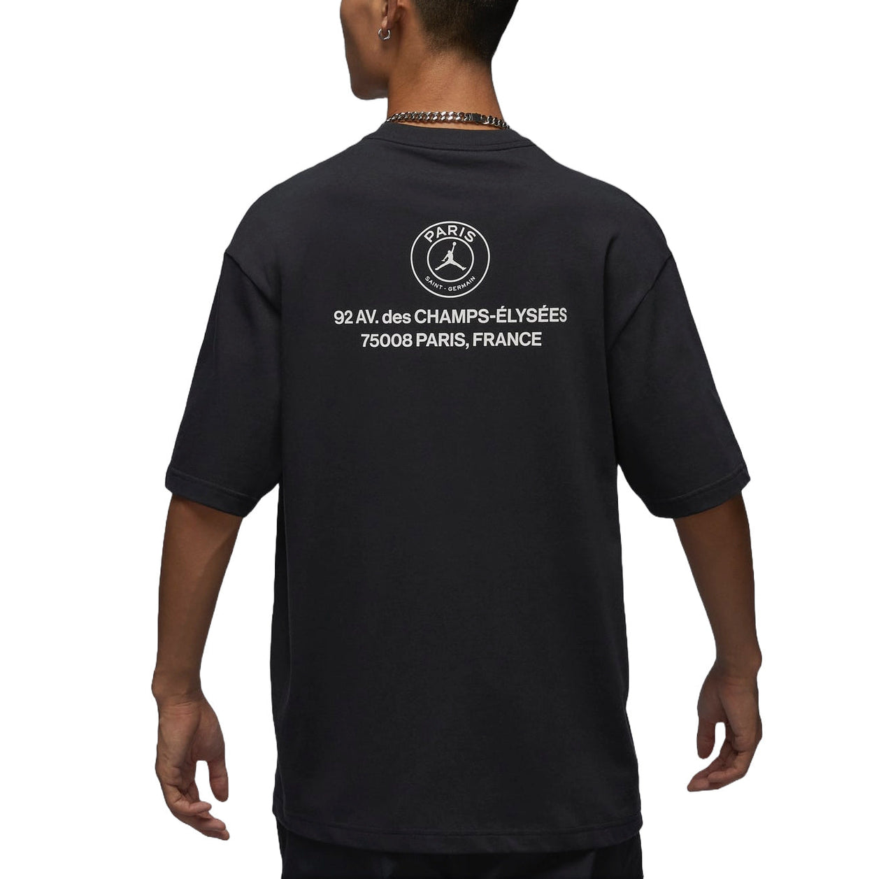Air Jordan Paris Saint-Germain Graphic T-shirt Asia Sizing 'Off Noir' FV7735-045
