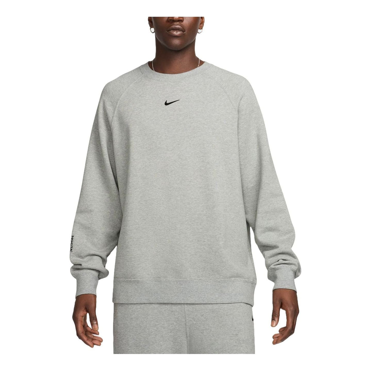 Nike x NOCTA Fleece CS Crewneck Sweatshirt 'Grey' FN8160-063