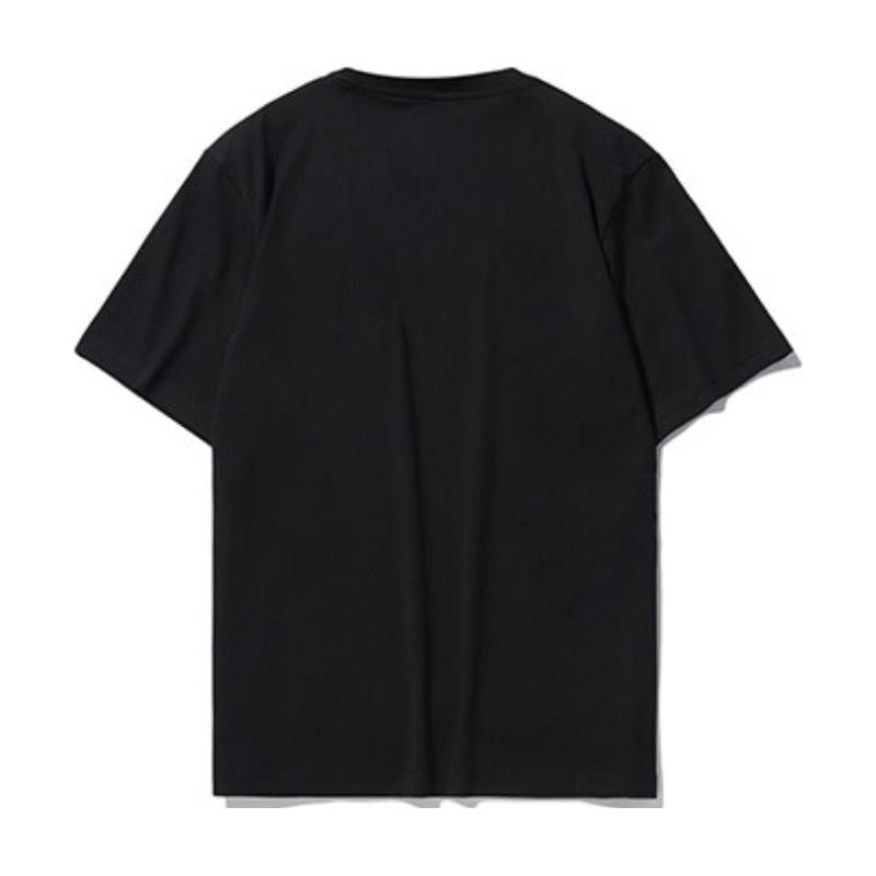 Li-Ning Box Logo T-shirt 'Black Red' AHSS939-2
